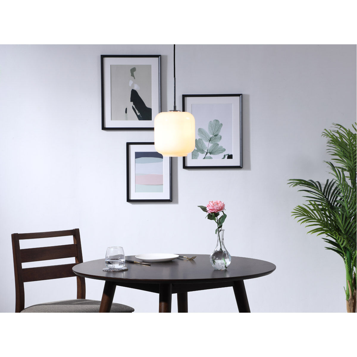 Collier 1 Light 7.3 inch Chrome Pendant Ceiling Light