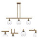 Ballston Small Waverly LED 36 inch Brushed Brass Island Light Ceiling Light, Ballston
