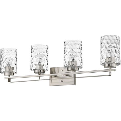 Livvy 4 Light 33 inch Satin Nickel Vanity Light Wall Light