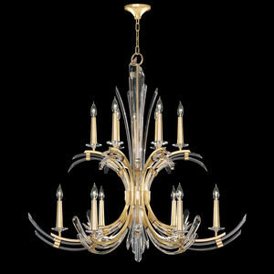 Trevi 12 Light 42 inch Gold Chandelier Ceiling Light