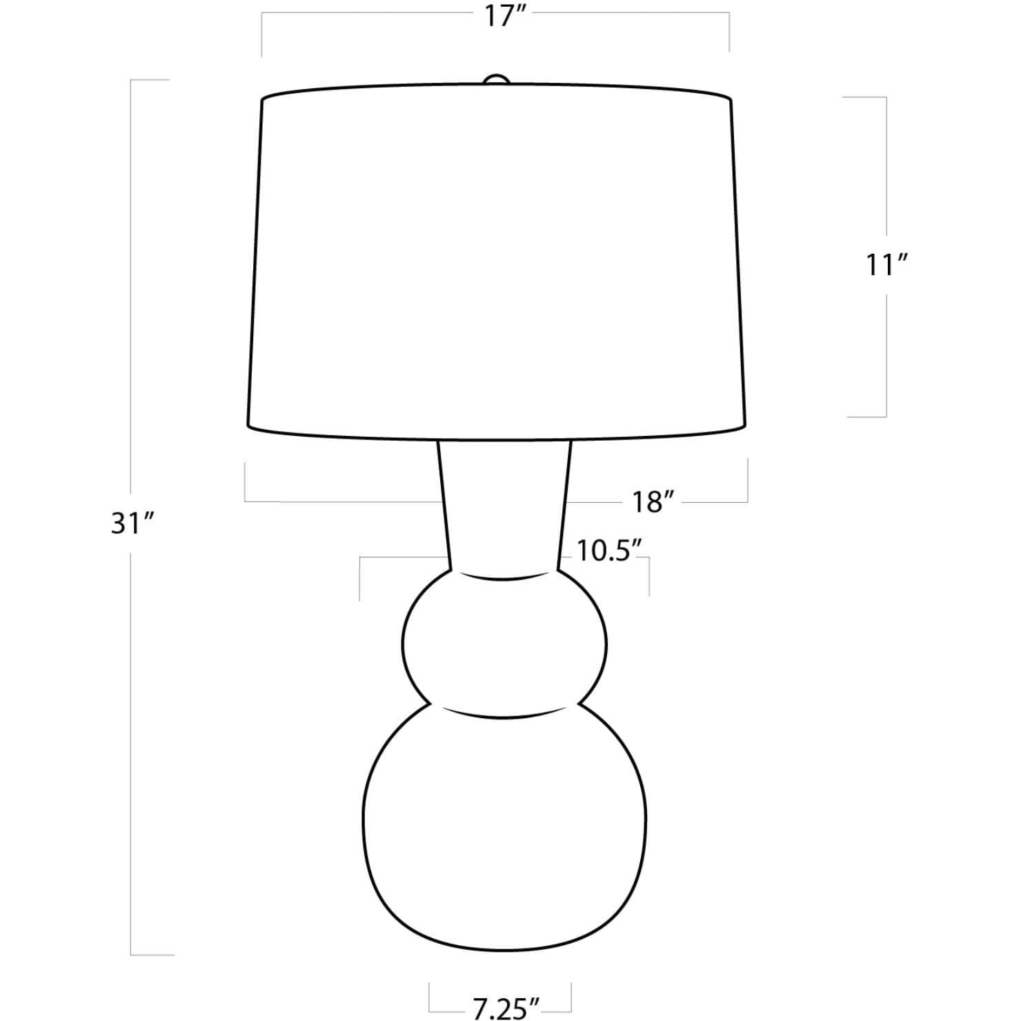 Hugo 31 inch 150.00 watt Ivory Grey Table Lamp Portable Light