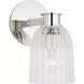 AERIN Asalea LED 5 inch Polished Nickel Single Sconce Wall Light