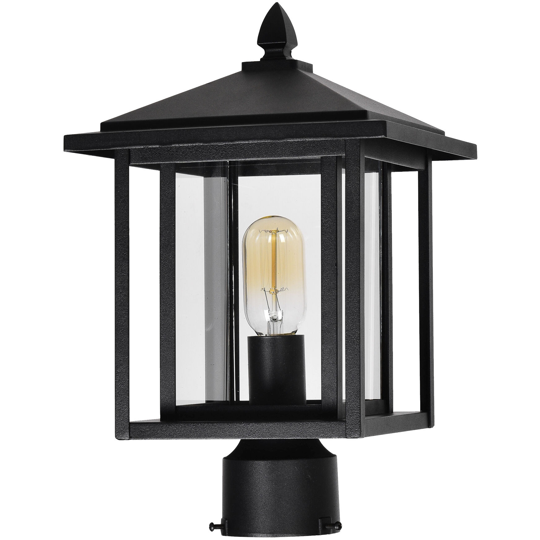Crawford 1 Light 15.3 inch Black Outdoor Lantern Head