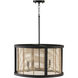 Rico 4 Light 22 inch Flat Black Pendant Ceiling Light