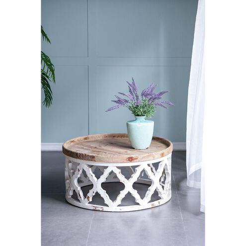 Anita 32 X 31.9 inch Natural/White Coffee Table