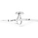 Mobius LED 9.88 inch Chrome Semi-Flush Mount Ceiling Light, dweLED