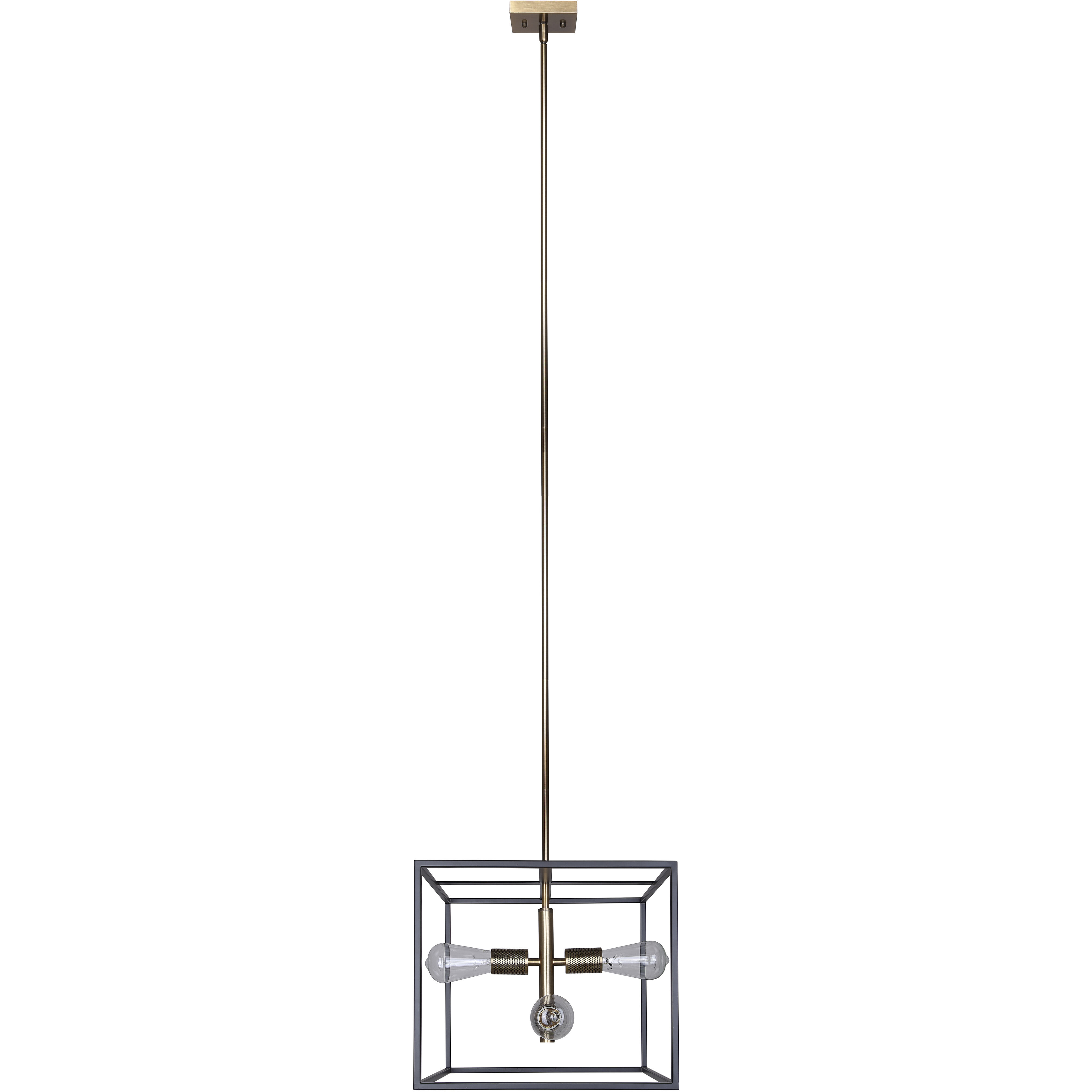 Bodie 4 Light 15 inch Black/Gold Chandelier Ceiling Light