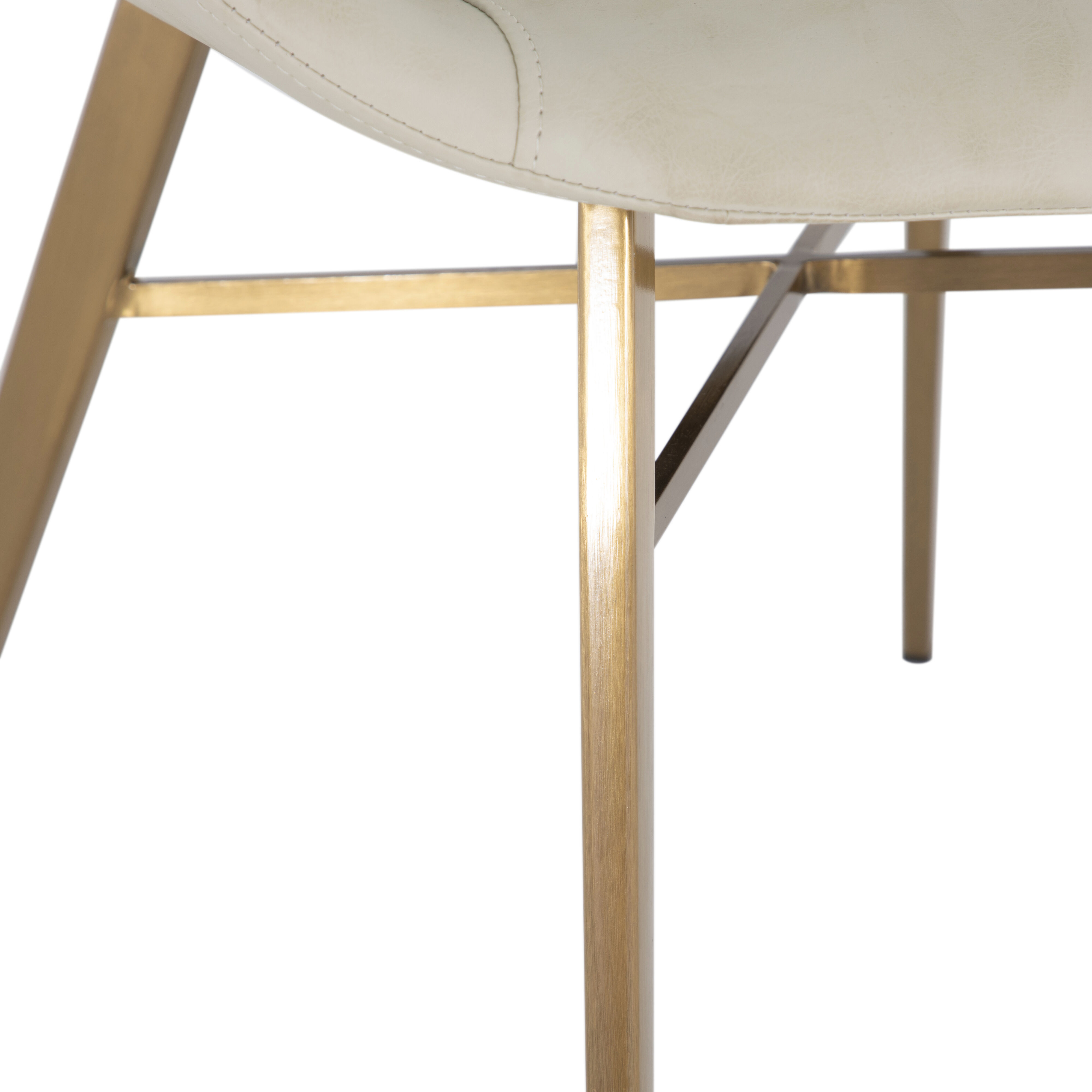 Hines White & Ivory / Yellow Dining Chair