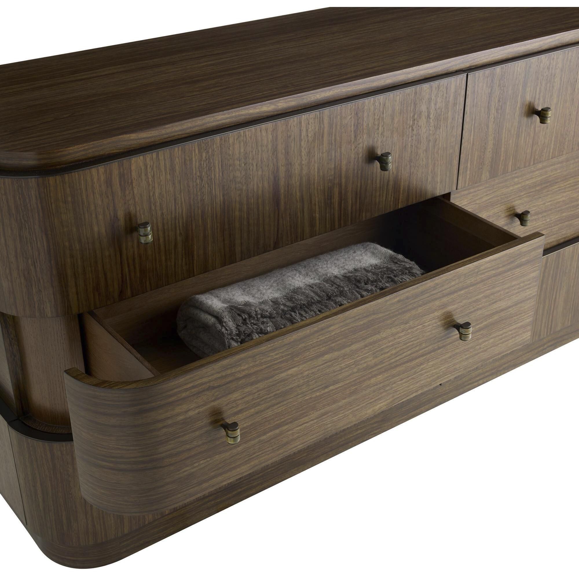 Jacques Brindle and Natural Faux Horn with Bronze Chest