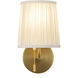 Alora Mood Scout 1 Light 6 inch Brushed Gold and White Linen Wall/Vanity Light Wall Light