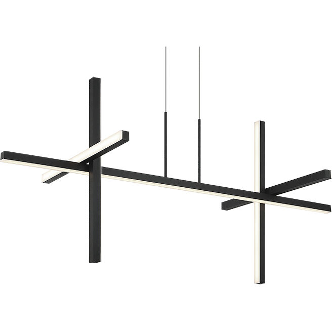 Crosley 4 Light 43.75 inch Matte Black Pendant Ceiling Light
