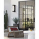 Swale LED 22 inch Black/White Outdoor Wall Sconce, Small