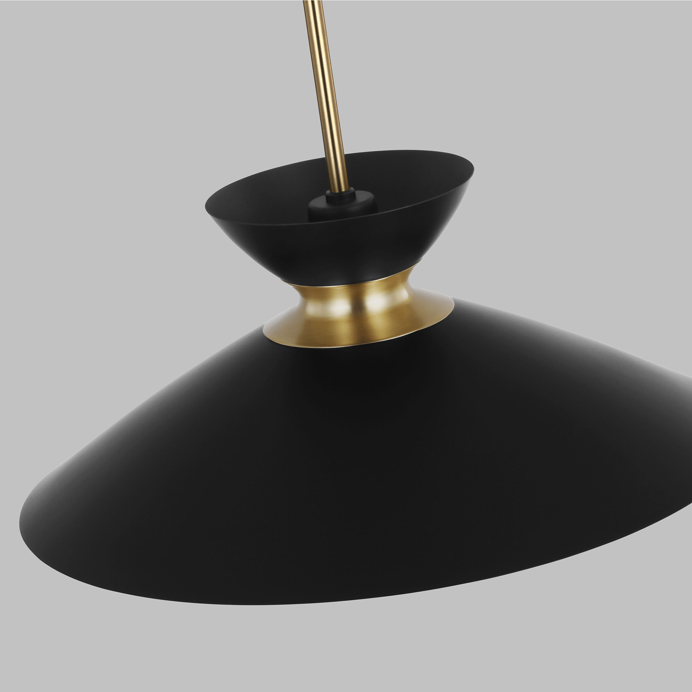 ED Ellen DeGeneres Heath 1 Light 18.5 inch Midnight Black and Burnished Brass Pendant Ceiling Light in Midnight Black / Burnished Brass