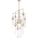 Jayden 10 Light 36 inch Lacquered Gold Chandelier Ceiling Light
