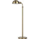 Cos 45 inch Dark Antique Brushed Brass Floor Lamp Portable Light