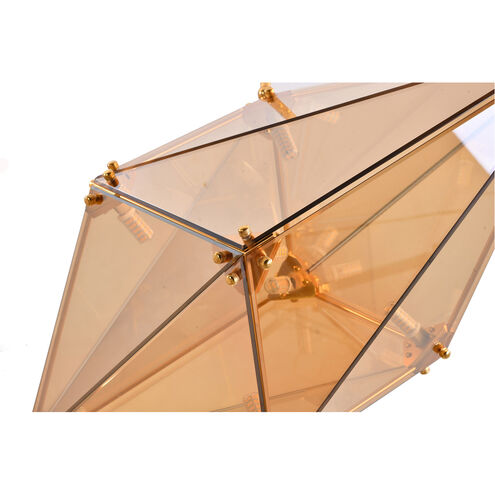 Canada 9 Light 15 inch Gold Chandelier Ceiling Light