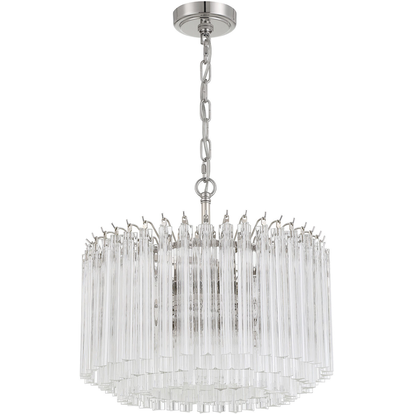 Lofton 5 Light 18 inch Polished Nickel Chandelier Ceiling Light