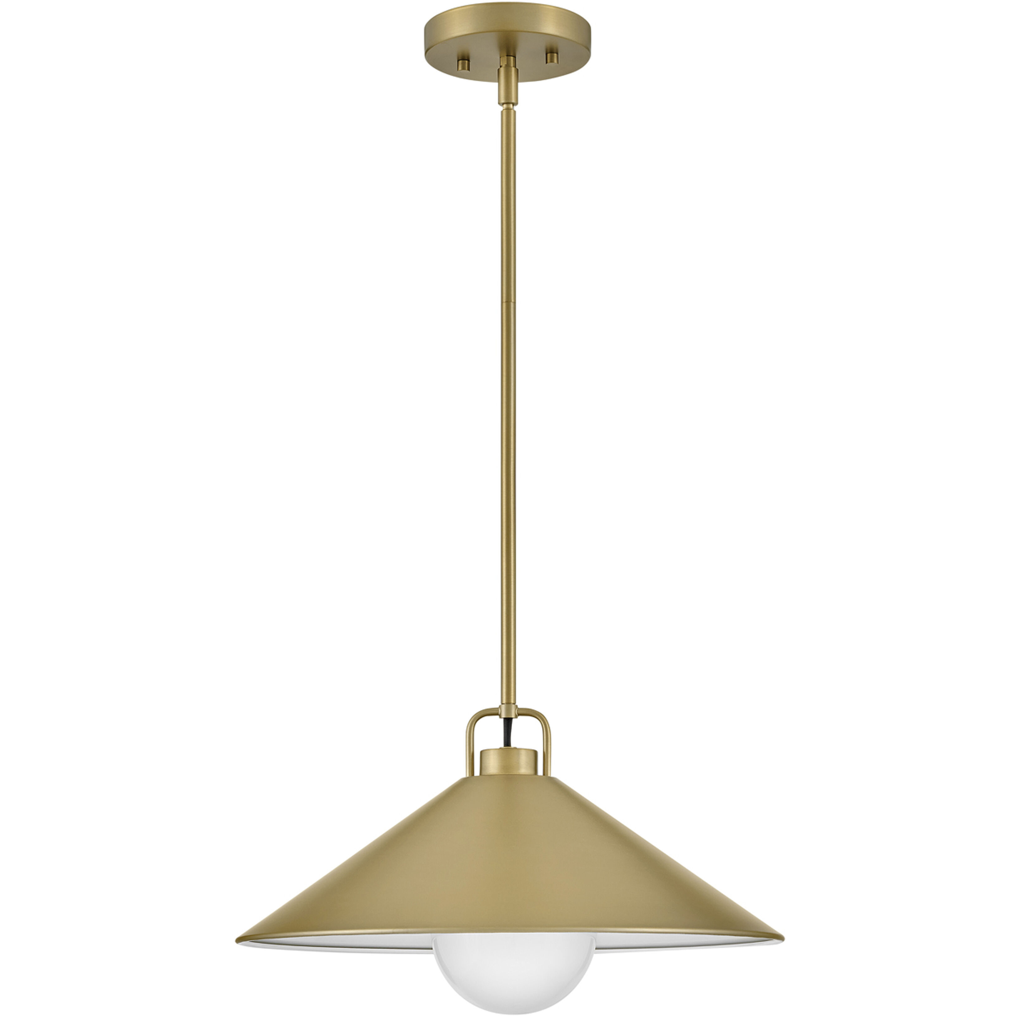 Milo LED 16 inch Lacquered Brass Pendant Ceiling Light