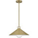 Milo LED 16 inch Lacquered Brass Pendant Ceiling Light