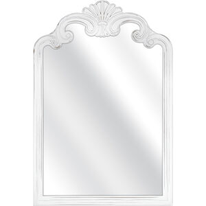 Terry 36.5 X 25 inch White with Mirror Wall Mirror