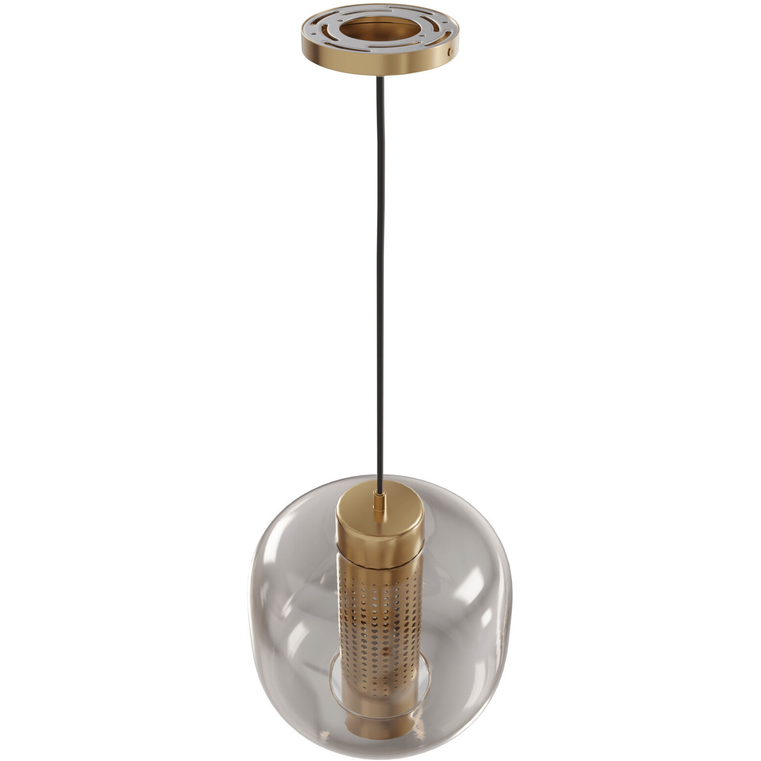 Cosmopolitan 1 Light 11 inch Aged Brass Pendant Ceiling Light