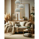 Radiance LED 12.25 inch Bisque and Brushed Nickel Pendant Ceiling Light