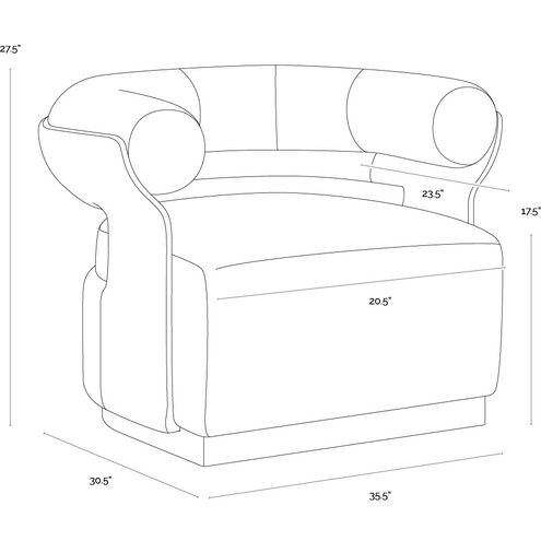 Olida Hailey Moon / Napa Beige Swivel Lounge Chair