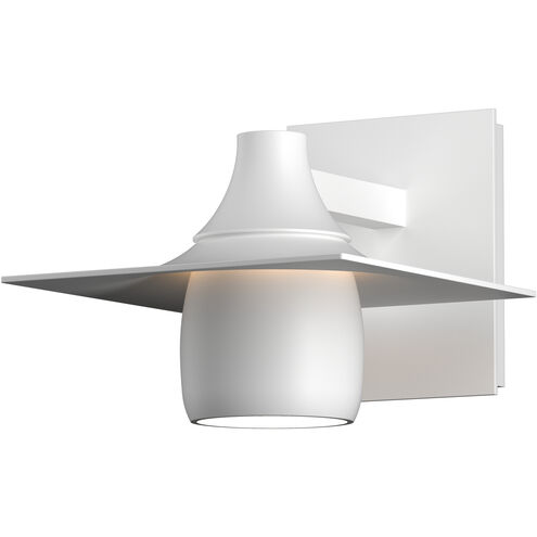 Hood 1 Light 6.8 inch Coastal White Outdoor Sconce
