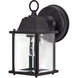 Brentwood 1 Light 9 inch Textured Black Outdoor Wall Lantern