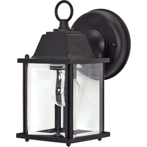 Brentwood 1 Light 9 inch Textured Black Outdoor Wall Lantern
