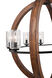 Grand Bank 8 Light 28 inch Auburn Stained Chandelier 1 Tier Medium Ceiling Light, Medium