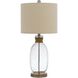 Seymour 26 inch 150.00 watt Bubble Glass Table Lamp Portable Light