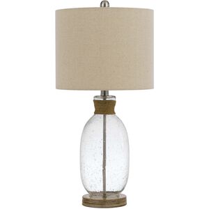 Seymour 26 inch 150.00 watt Bubble Glass Table Lamp Portable Light