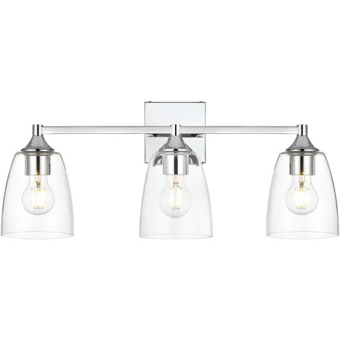 Gianni 3 Light 24 inch Chrome Bath Sconce Wall Light