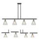Ballston Conesus LED 48 inch Black Antique Brass Island Light Ceiling Light, Ballston