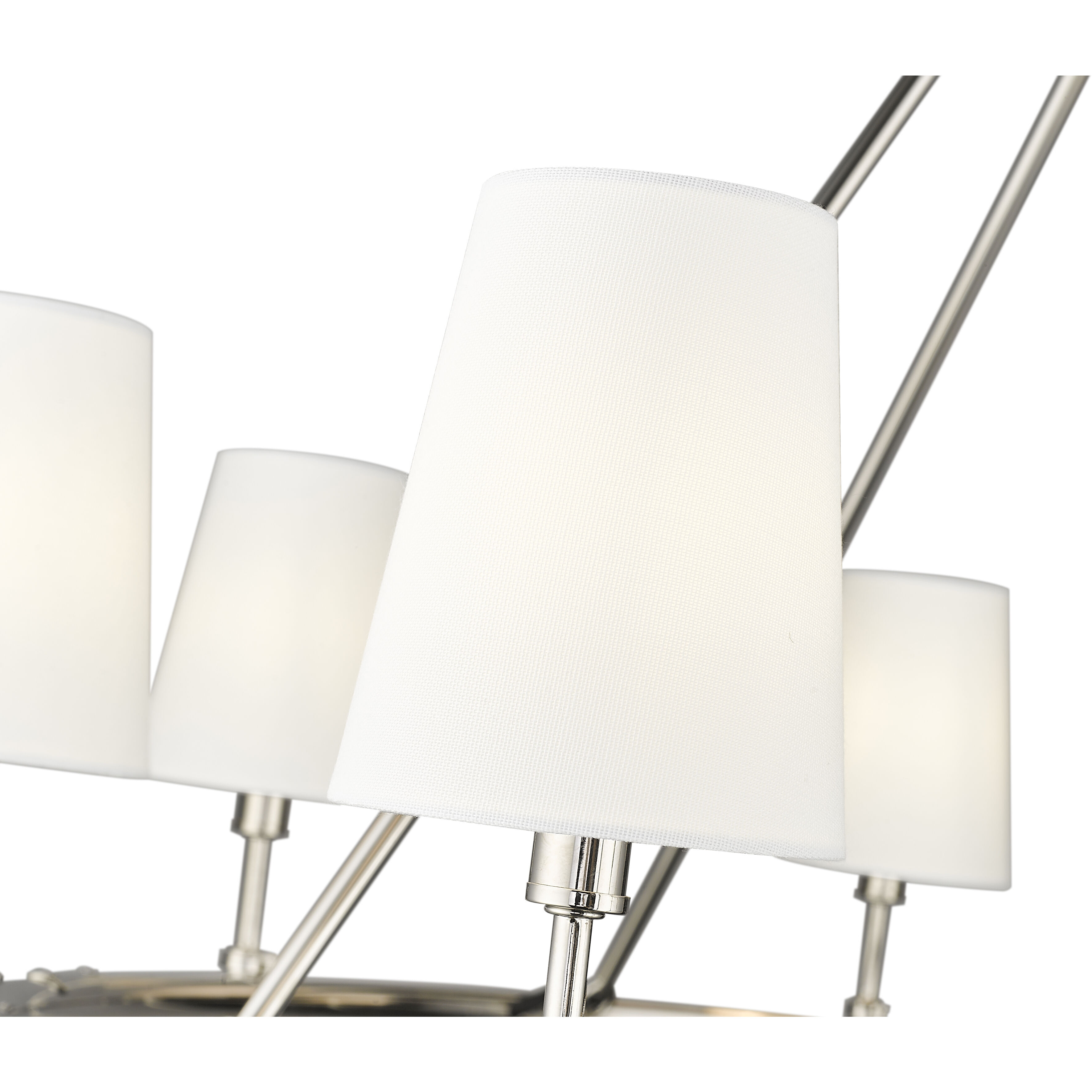 Adorra 8 Light 40 inch Polished Nickel Chandelier Ceiling Light