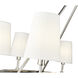 Adorra 8 Light 40 inch Polished Nickel Chandelier Ceiling Light