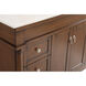 Lexington 48 X 21.5 X 35 inch Walnut Vanity Sink Set