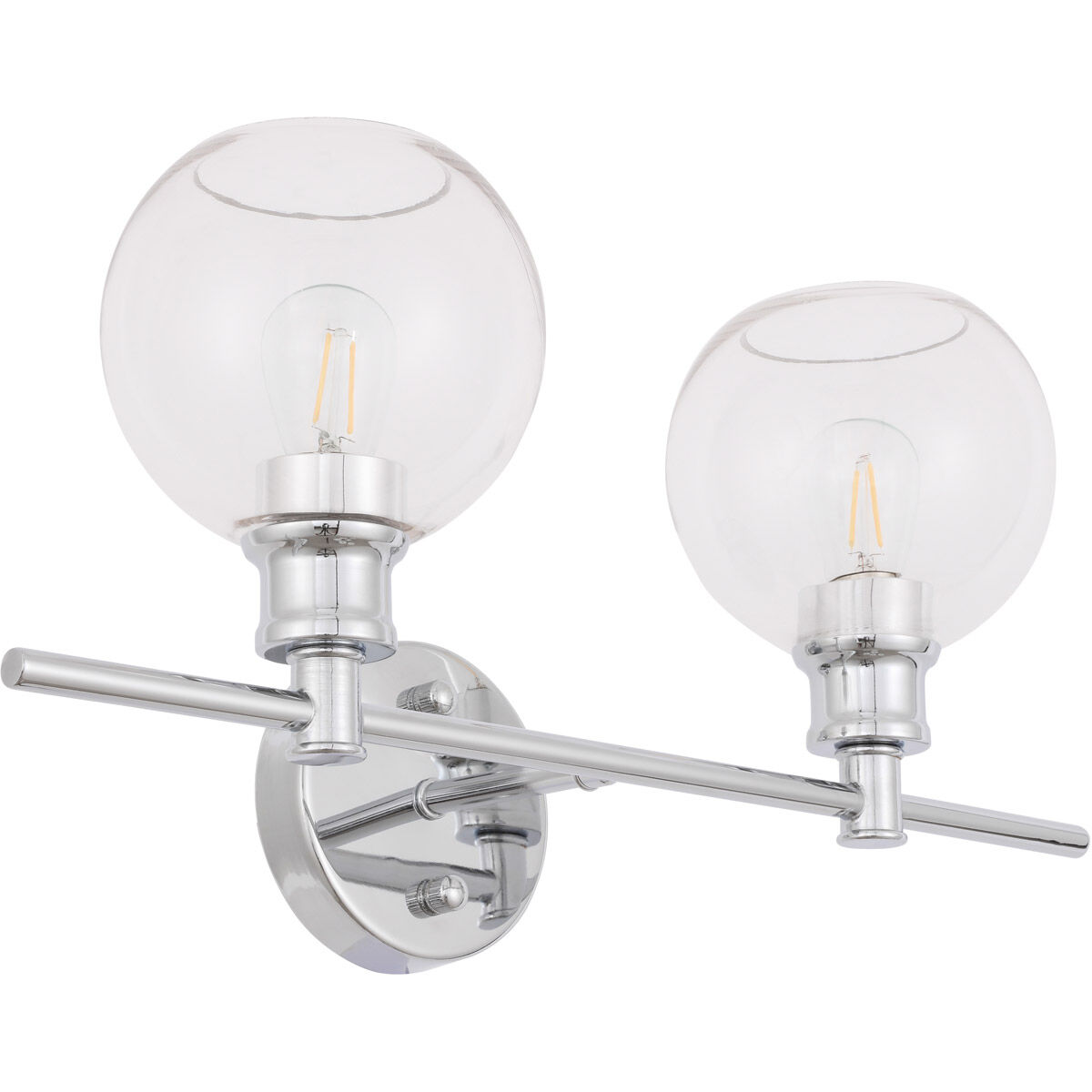 Collier 2 Light 19 inch Chrome Wall sconce Wall Light