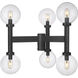 Laurent 6 Light 30 inch Black Outdoor Post Mount Fixture