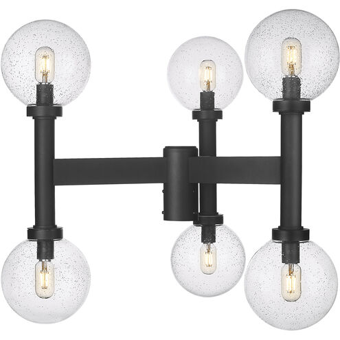 Laurent 6 Light 30 inch Black Outdoor Post Mount Fixture