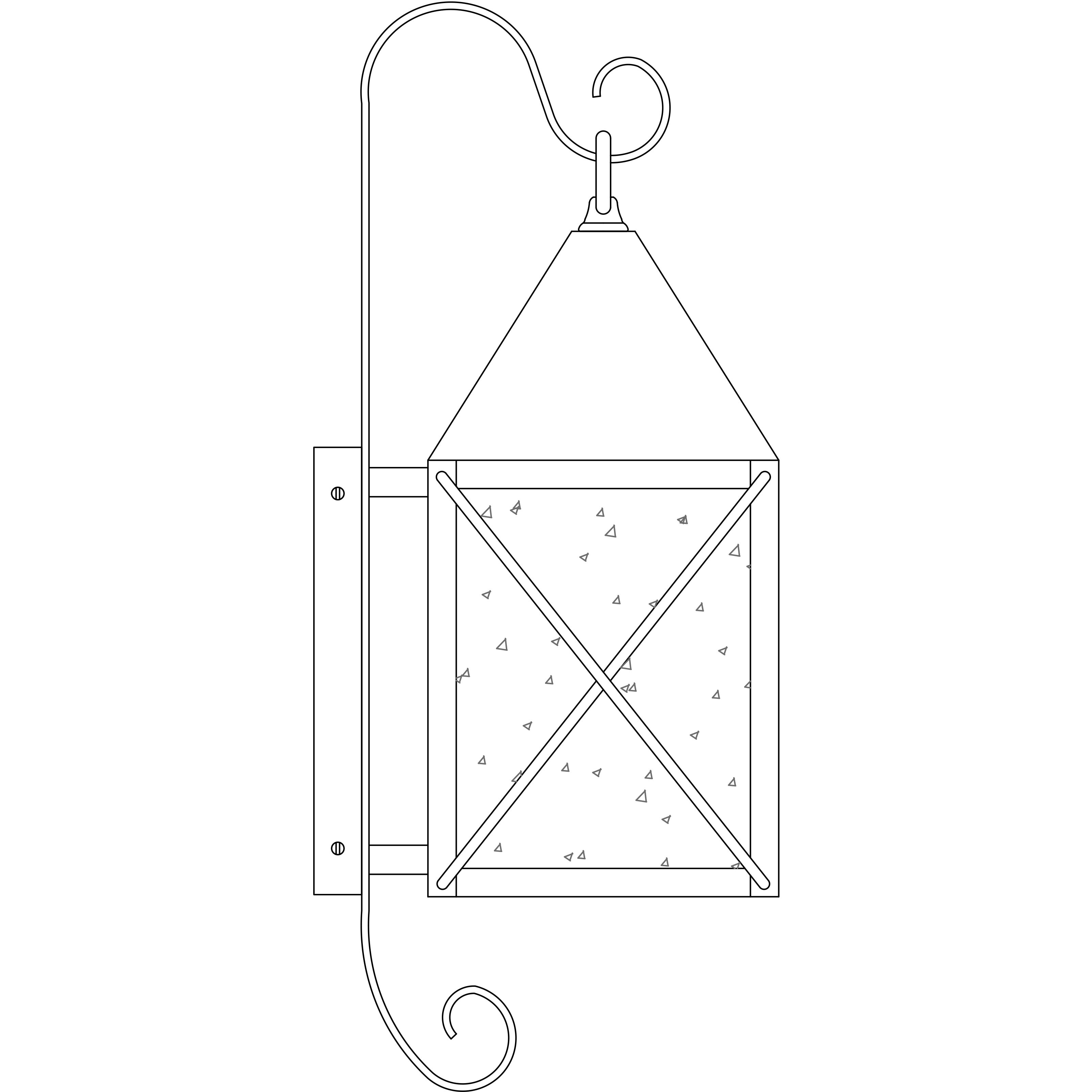 Nottingham 1 Light 25 inch Pewter Outdoor Wall Mount in White Opalescent