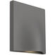 Lenox LED 7.75 inch Gray Exterior Wall Sconce