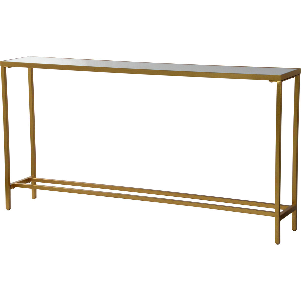 Havana 60 inch Gold Leaf Console Table, Medium