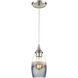 Sutter Creek 1 Light 5 inch Satin Nickel with Smoke Swirl Mini Pendant Ceiling Light