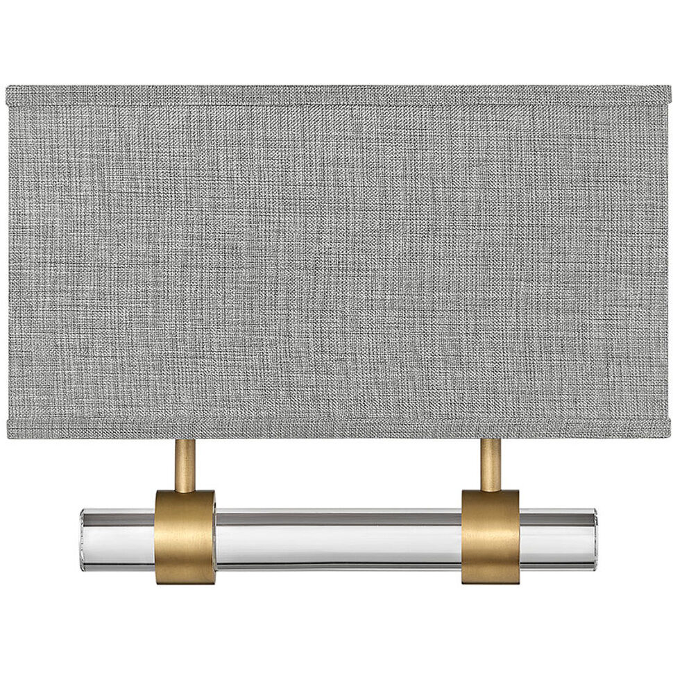 Galerie Luster LED 15 inch Heritage Brass ADA Indoor Wall Sconce Wall Light