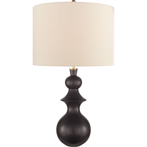 kate spade new york Saxon 37.75 inch 100 watt Metallic Black Table Lamp Portable Light, Large