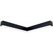 L-Line 19 inch Black LED Direct Linear Ceiling Light, Selectable Lumens, Selectable CCT