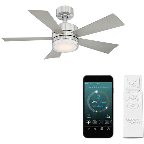 Wynd 42 inch Stainless Steel Ceiling Fan in 2700K