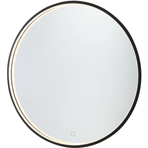 Reflections 23.75 X 23.75 inch Matte Black Wall Mirror